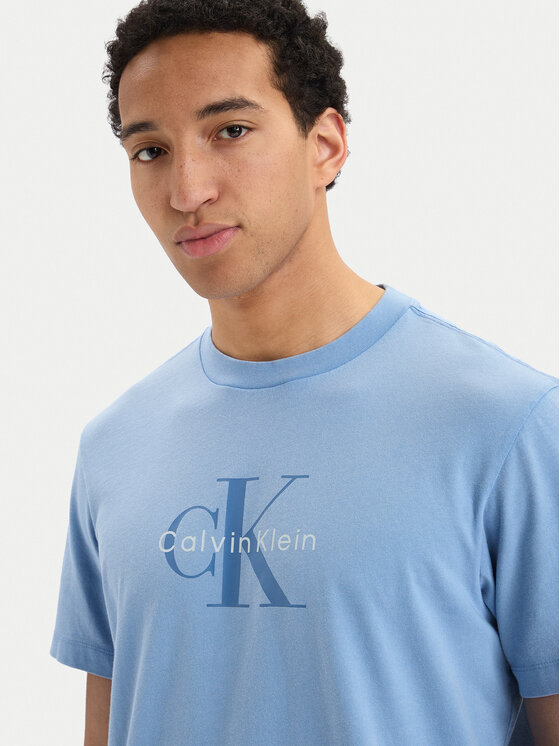 Calvin Klein Jeans Calvin Klein Jeans Camiseta SS 20S LV04RG832G Azul claro Regular Fit