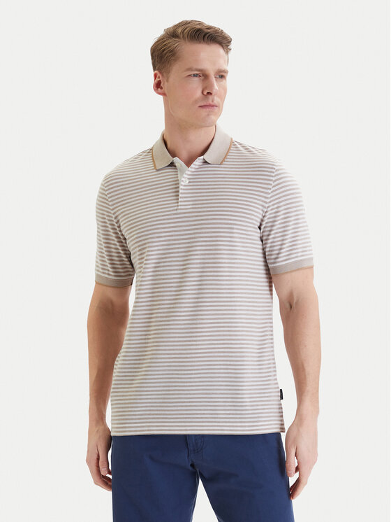 Bugatti Bugatti Polo 8150-75092C Beis Regular Fit