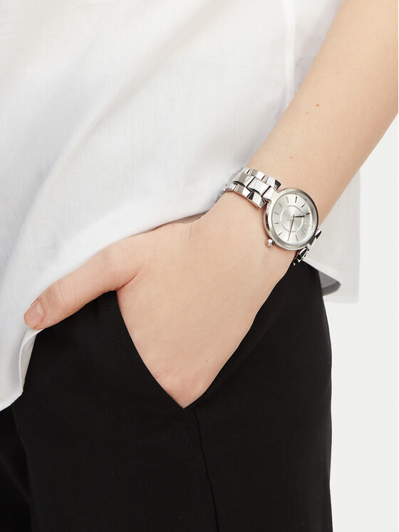 Armani Exchange Годинник Armani Exchange Audelle AX4405 Срібний