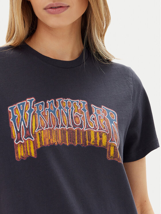 Wrangler Wrangler Футболка Graphic 112362783 Чорний Regular Fit