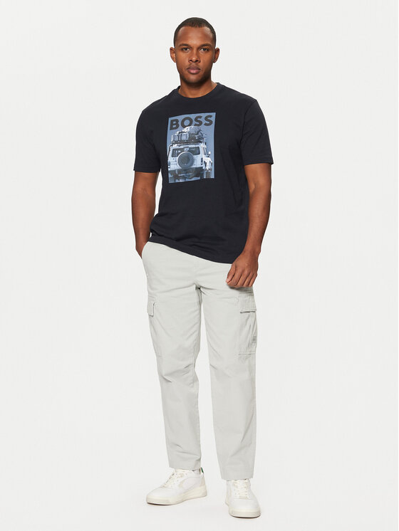 BOSS BOSS Футболка Te_Mextour 50535079 Cиній Regular Fit
