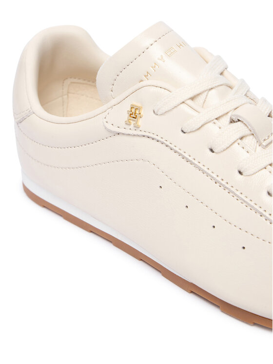 Tommy Hilfiger Αθλητικά Tommy Hilfiger Bella Sneaker Leather FW0FW09495 Κρεμ
