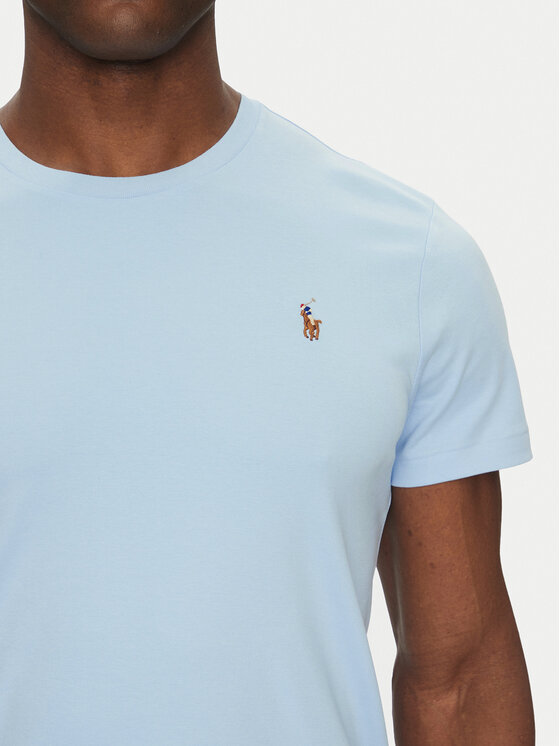 Polo Ralph Lauren Polo Ralph Lauren Футболка Classics 710740727 Блакитний Slim Fit