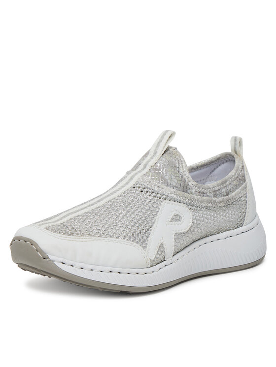Rieker Sneakersy Rieker N5554-81 Biały