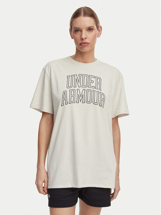 Under Armour Under Armour Camiseta Ua Rival Campus 6007883 Écru Oversize