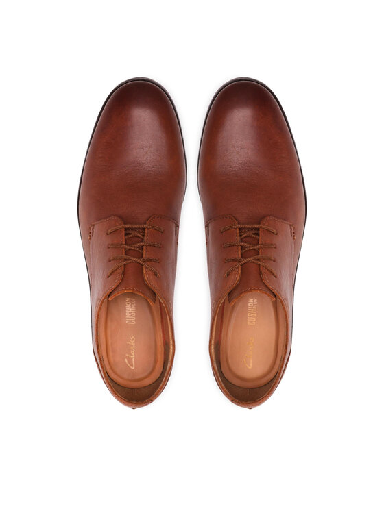 Clarks Туфлі Clarks Flow Plain 261477987 Коричневий
