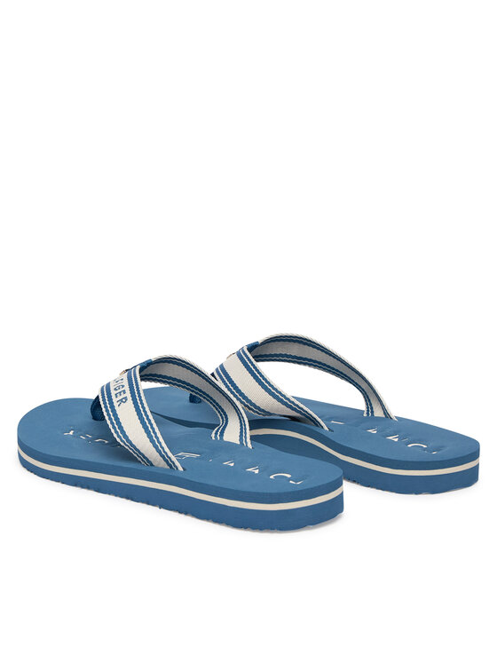 Tommy Hilfiger Čības uz pirksta Tommy Hilfiger Th Webbing Summer Sandal FW0FW09193 Zils