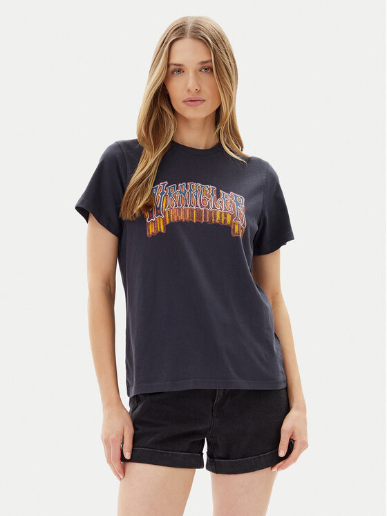 Wrangler Wrangler Футболка Graphic 112362783 Чорний Regular Fit