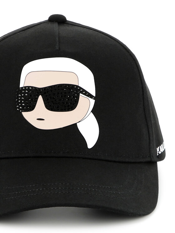KARL LAGERFELD Kapa s šiltom KARL LAGERFELD Z30387 Črna