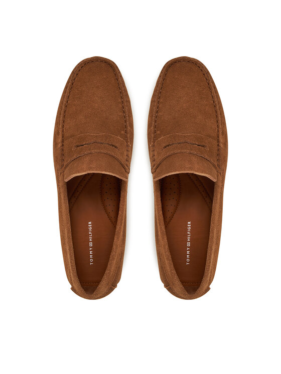 Tommy Hilfiger Mokasīni Tommy Hilfiger Casual Hilfiger Suede Driver FM0FM04998 Brūns
