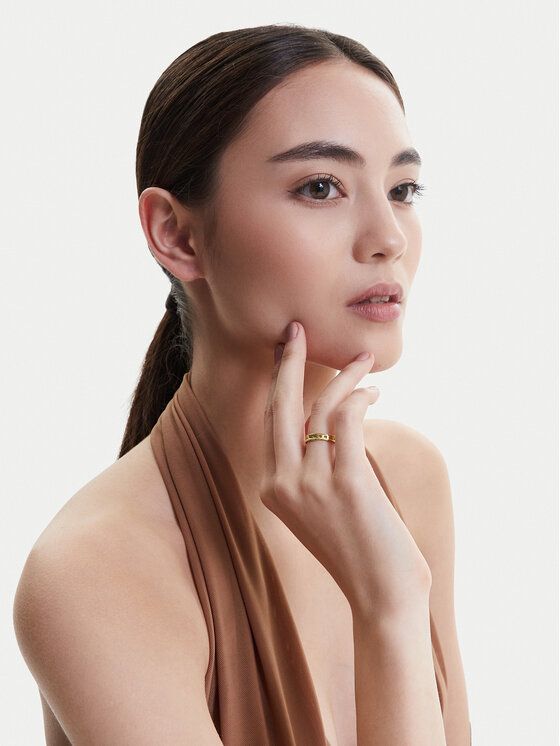 TOUS Prstýnek TOUS Bear Row 1003734312 Zlatá