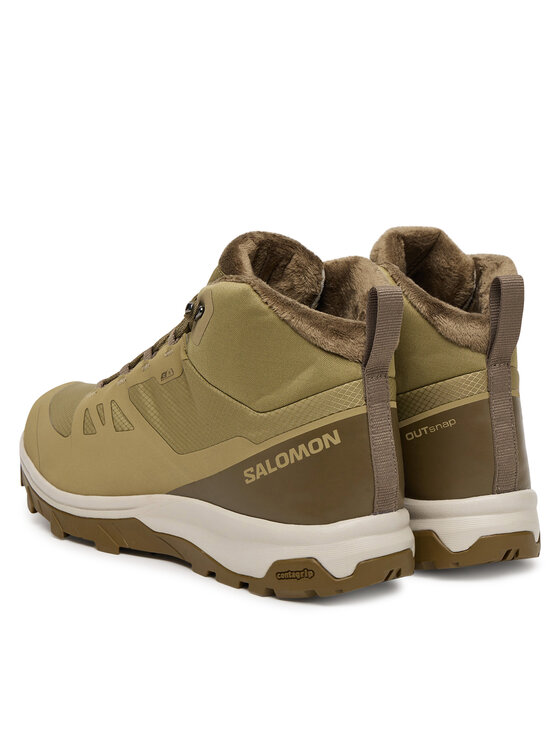 Salomon Trekingová obuv Salomon Outsnap Waterproof L47854000 Zelená