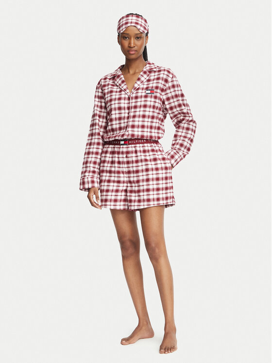 Tommy Hilfiger Tommy Hilfiger Pijama UW0UW06622 Rosa oscuro Relaxed Fit