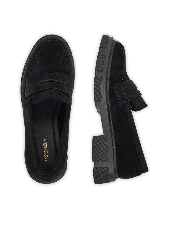 DeeZee Loafersy DeeZee LZP01 Černá