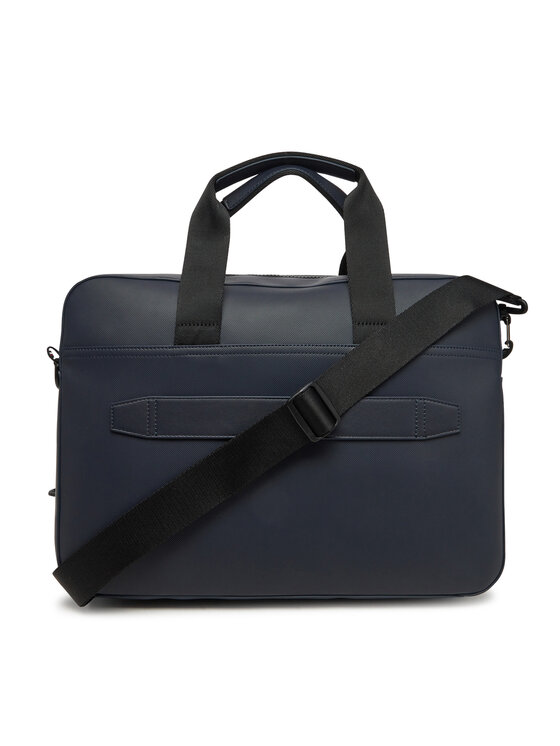 Tommy Hilfiger Torba na laptopa Tommy Hilfiger Th Foundation Computer Bag AM0AM13198 Granatowy
