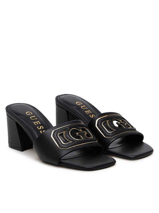 Guess Iešļūcenes Guess Gals FLJGAS LEA03 Melns