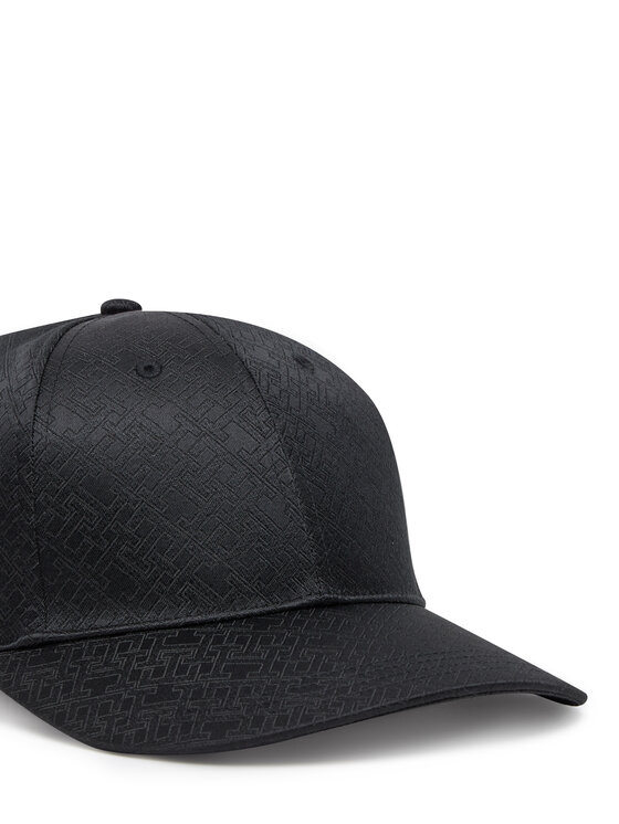 Tommy Hilfiger Cepure ar nagu Tommy Hilfiger Monogram AM0AM13386 Melns