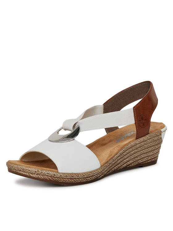 Rieker Sandale Rieker 624H6-81 Bijela