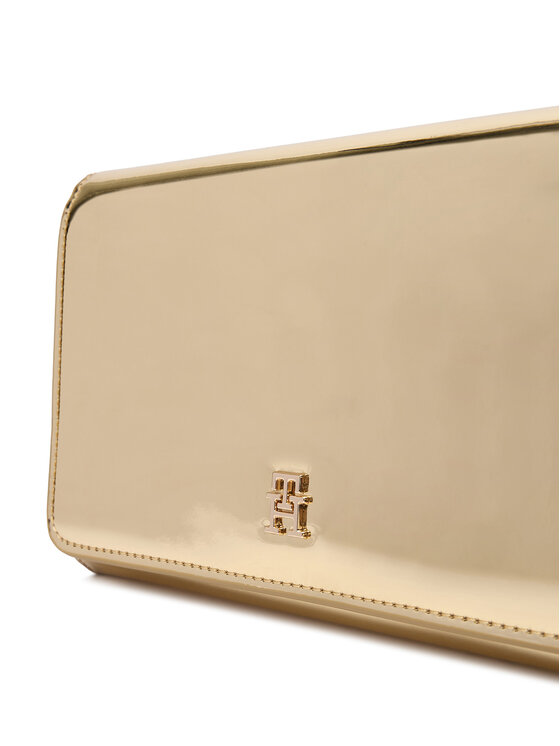 Tommy Hilfiger Kabelka Tommy Hilfiger Icon Flap W/Chain Met AW0AW17959 Zlatá