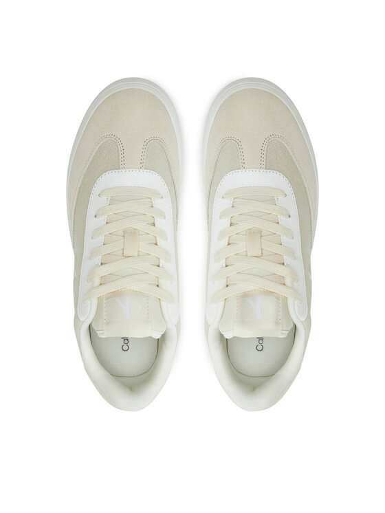 Calvin Klein Jeans Laisvalaikio batai Calvin Klein Jeans Classic Cupsole Low Mix Mg Wn YW0YW01636 Écru