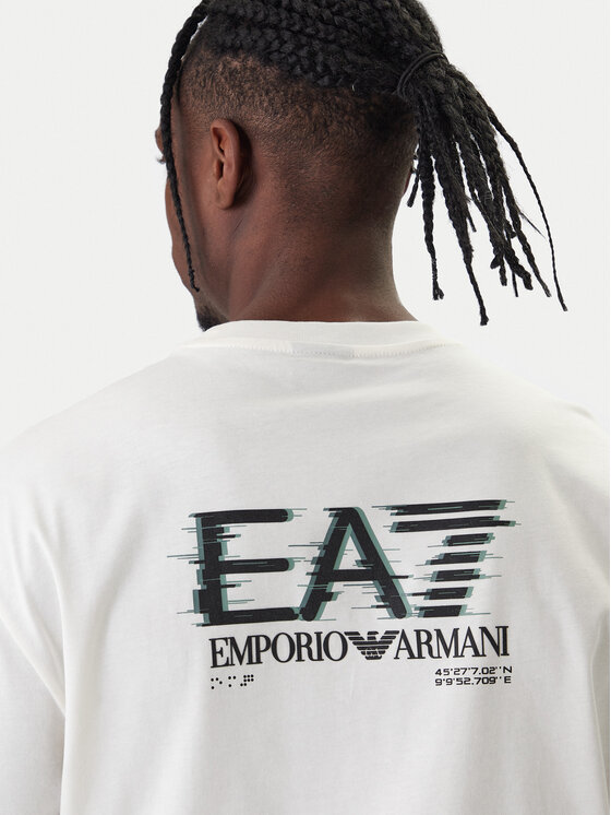 EA7 Emporio Armani EA7 Emporio Armani Camiseta 7M001327 AF17789 U0004 Écru Relaxed Fit