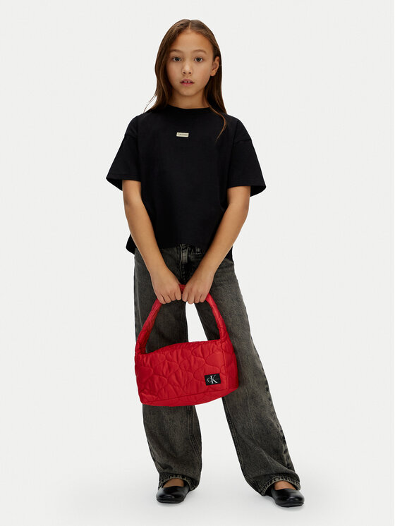 Calvin Klein Jeans Calvin Klein Jeans Camiseta Folded Logo IG0IG03063 Negro Regular Fit