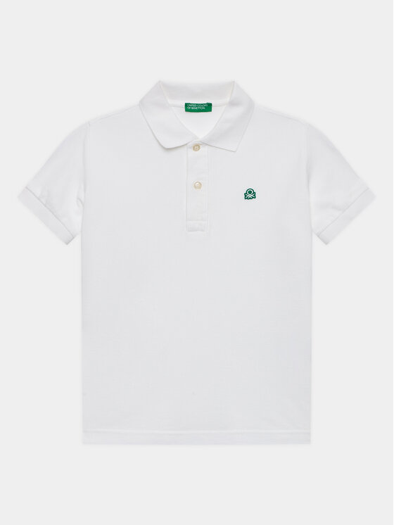 United Colors Of Benetton United Colors Of Benetton Поло 3089C300Q Білий Regular Fit