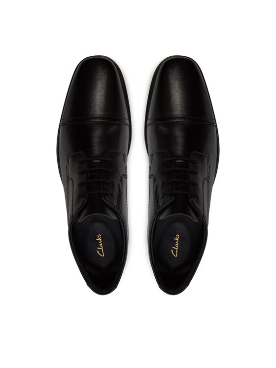Clarks Nizki čevlji Clarks Howard Cap 261620127 Črna