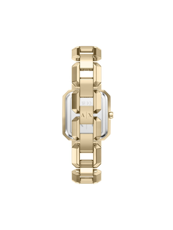 Armani Exchange Zestaw zegarek i naszyjnik Armani Exchange Leila AX7186SET Złoty