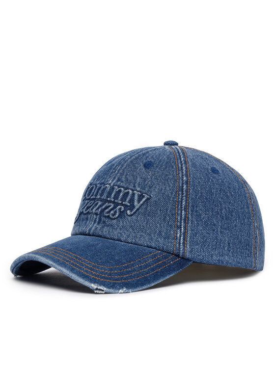 Tommy Jeans Шапка с козирка Tommy Jeans Tjw Cool Cap AW0AW18094 Син