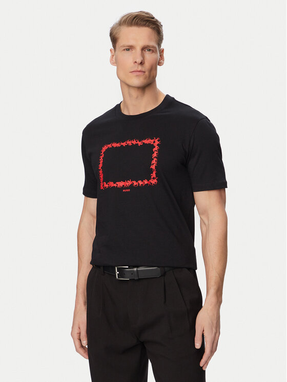 HUGO HUGO Camiseta Duhorse 50557684 Negro Regular Fit