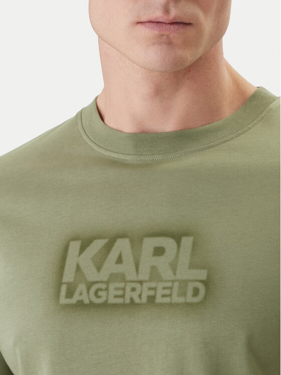 KARL LAGERFELD KARL LAGERFELD Camiseta 755060 562242 Verde Regular Fit