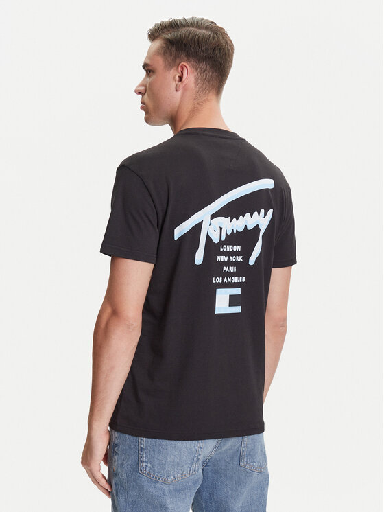 Tommy Jeans Tommy Jeans T-shirt Signature City DM0DM21934 Nero Regular Fit