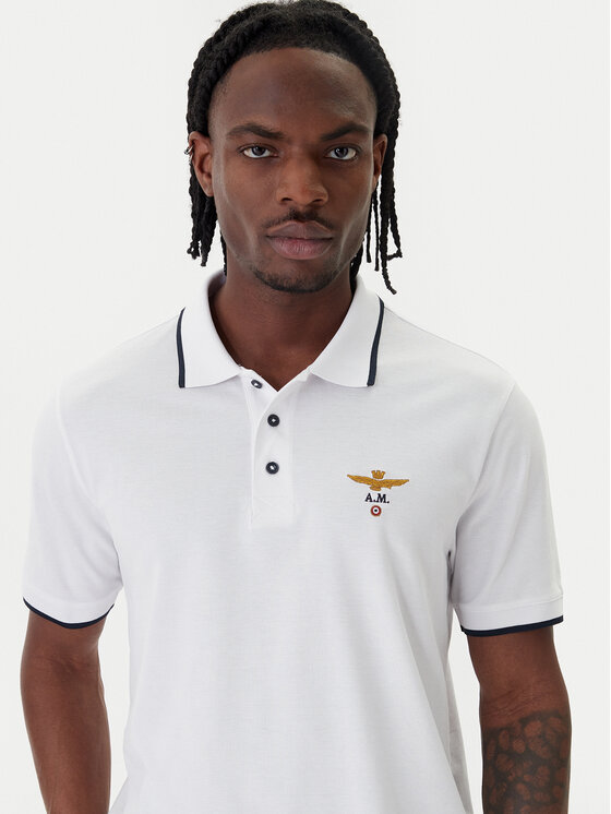 Aeronautica Militare Aeronautica Militare Polo 261PO1308UP00082 Blanco Regular Fit
