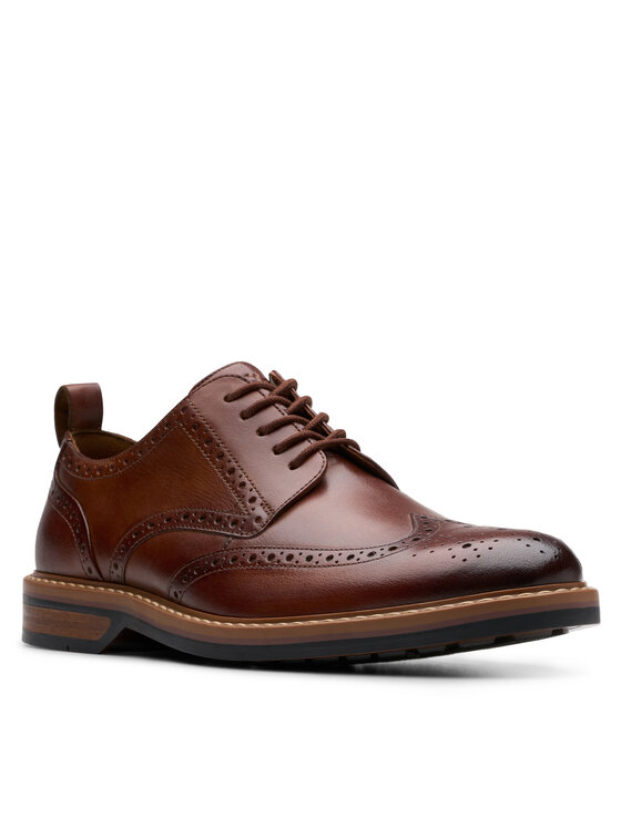 Clarks Туфлі Clarks Aldwin Limit 26178428 Коричневий