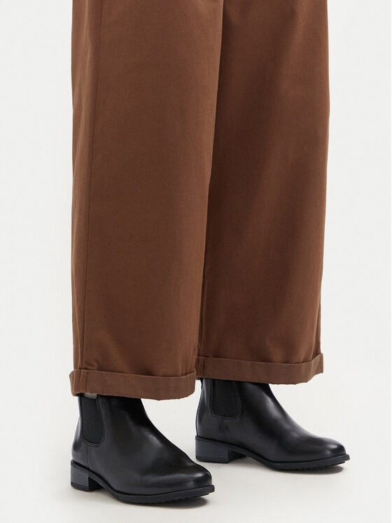 Clarks Jātnieku stila puszābaki Clarks Havisham Top 26178715 Melns