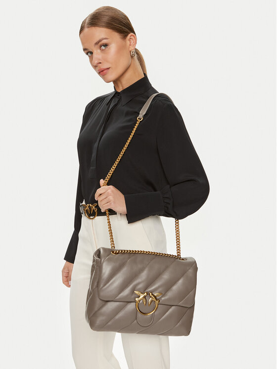 PINKO Geantă Pinko Love Big Puff Cl . AI 23-24 PLTT 100037 A0F2 Gri