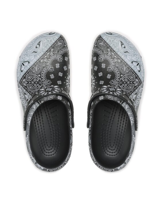 Crocs Natikače Crocs Bistro Graphic Clog 204044 Siva