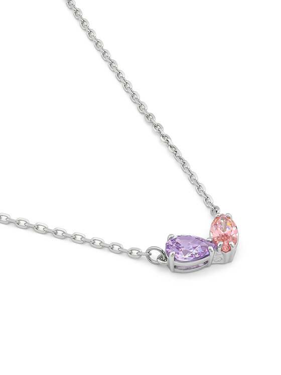 Swarovski Набір: ланцюжок і сережки Swarovski 5746577 Срібний