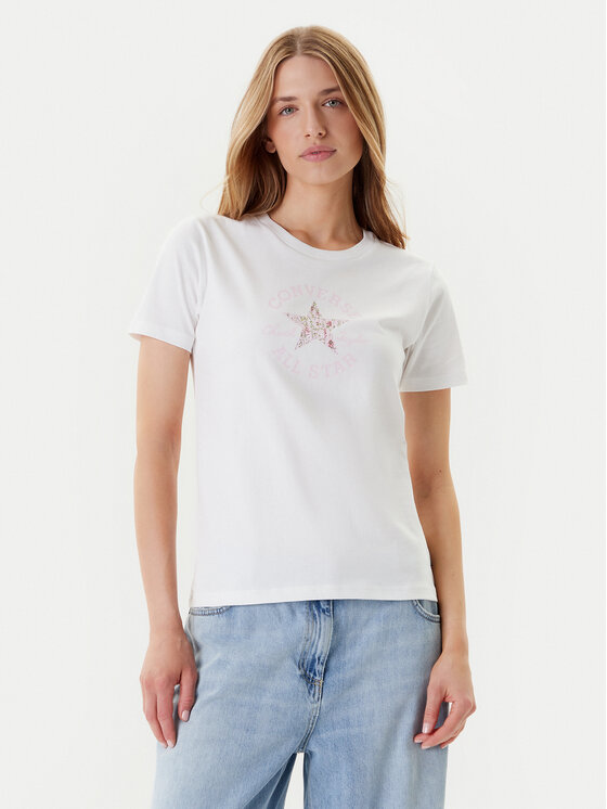 Converse Converse Футболка Floral Chuck Taylor 10027751-A01 Білий Regular Fit
