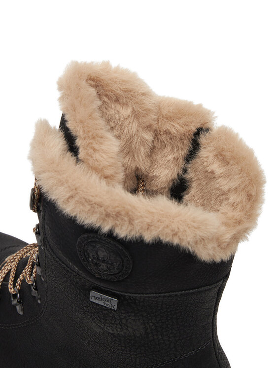 Rieker Šnurovacia obuv Rieker CEO-Y3424-00 Čierna