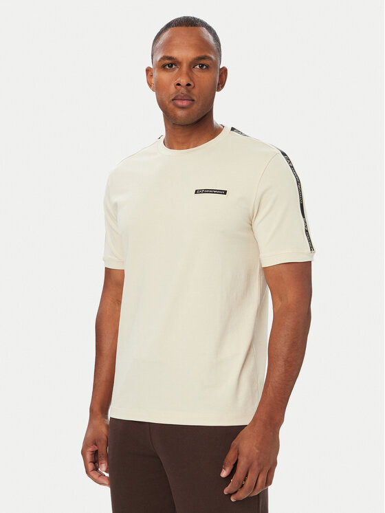 EA7 Emporio Armani EA7 Emporio Armani Camiseta 7M002189 AF10373 U1079 Crema Regular Fit