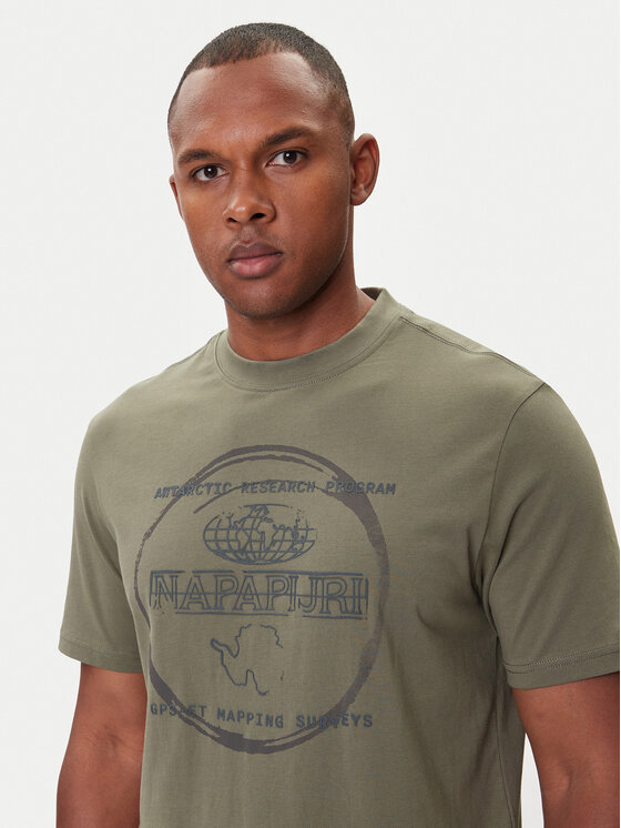 Napapijri Napapijri Camiseta S-Bald NP0A88SF Verde Regular Fit