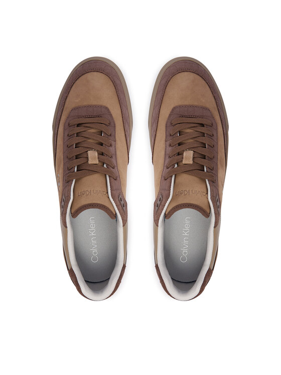 Calvin Klein Sportcipők Calvin Klein Prime Cupsole Laceup Nu-Su Croc HM0HM02450 Barna