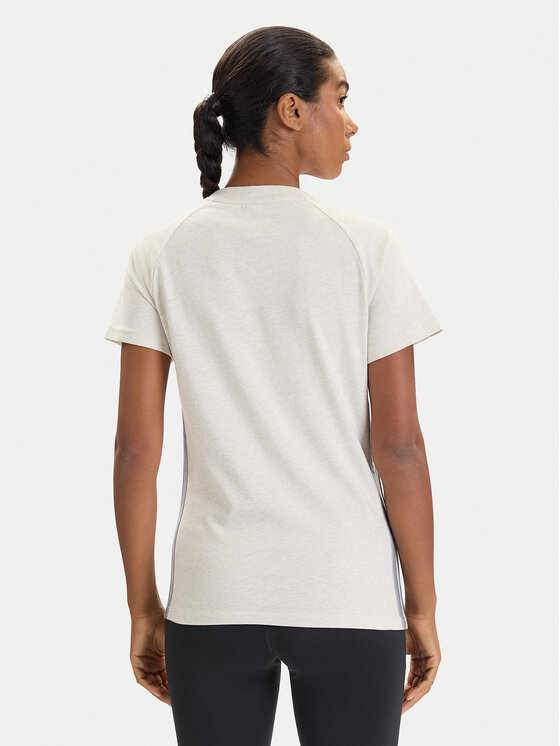 adidas adidas Футболка Holiday 3-Stripes JM1880 Бежевий Slim Fit