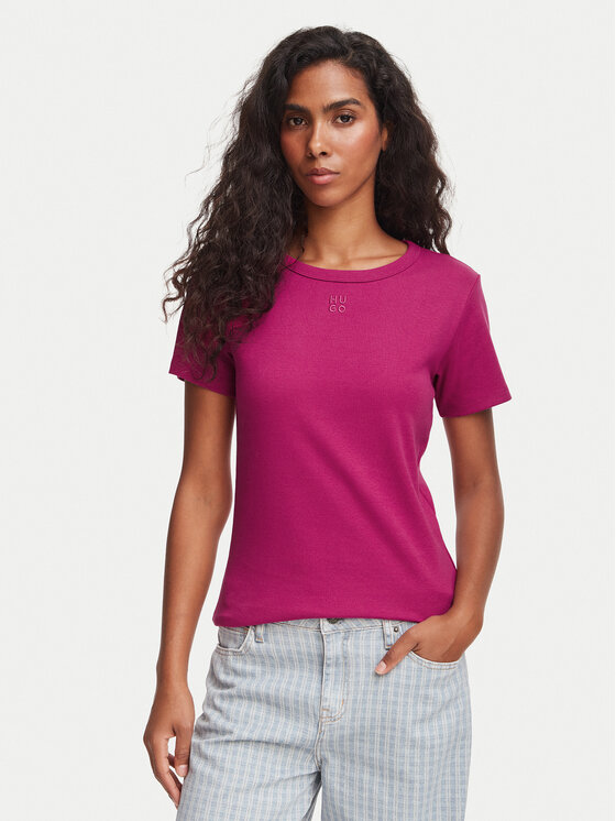 HUGO HUGO Camiseta Deloris 50512002 Rosa Regular Fit
