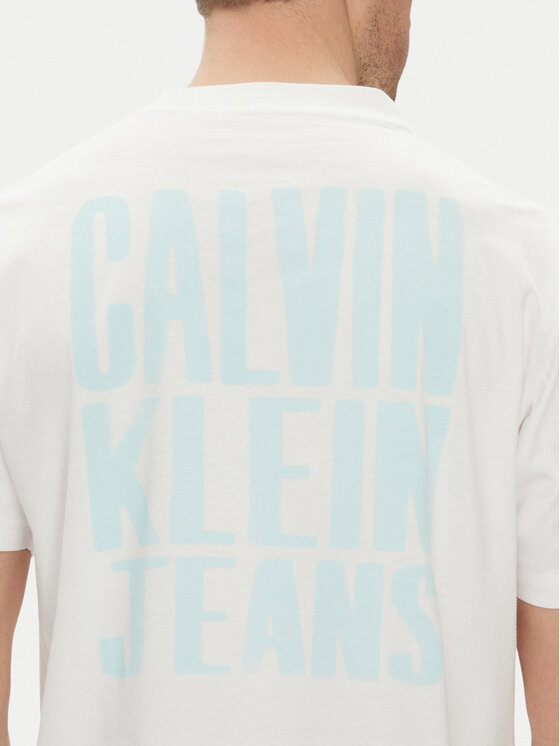 Calvin Klein Jeans Calvin Klein Jeans Póló Painted J30J327523 Fehér Regular Fit