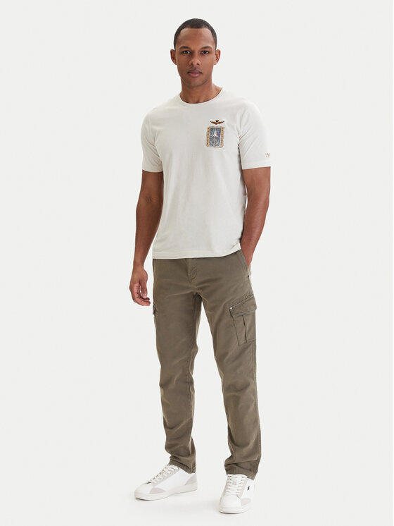 Aeronautica Militare Aeronautica Militare Camiseta 261TS2534UJ00641 Beis Regular Fit
