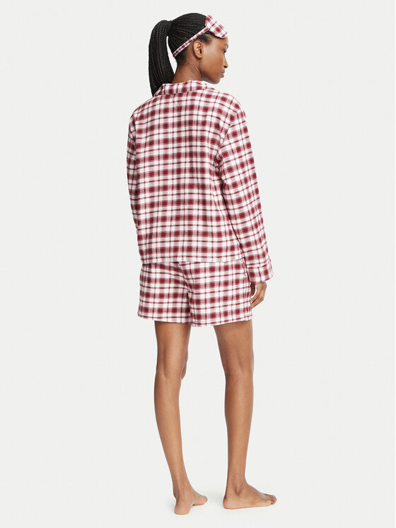 Tommy Hilfiger Tommy Hilfiger Pijama UW0UW06622 Rosa oscuro Relaxed Fit