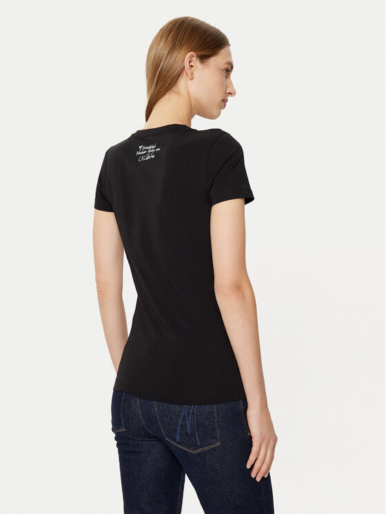 Guess Guess Футболка W5RI00 J1314 Чорний Regular Fit